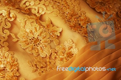 Lace Evening Dress Stock Photo