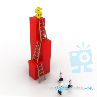 Ladder To Success Stock Image