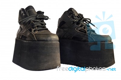 Ladies Shoes Platform Stock Photo