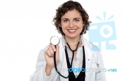 Lady Doctor Is Now Ready To Examine You Stock Photo