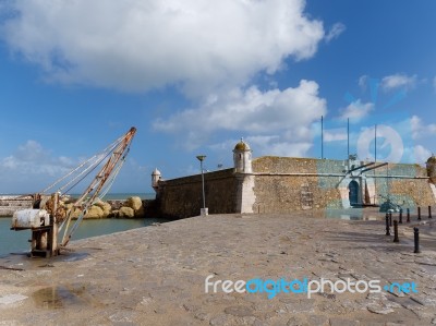 Lagos, Algarve/portugal - March 5 : Fort Ponta Da Bandeira In La… Stock Photo