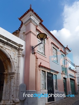 Lagos, Algarve/portugal - March 5 : Pink Building In Lagos, Alga… Stock Photo