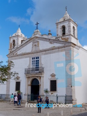 Lagos, Algarve/portugal - March 5 : View Of St Marys Church In L… Stock Photo