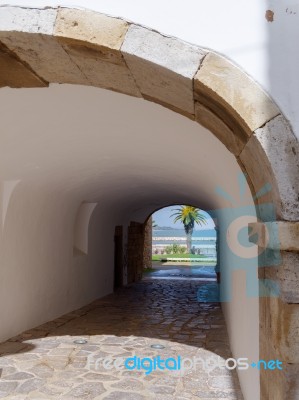 Lagos, Algarve/portugal - March 5 : View Through An Arch In Lago… Stock Photo