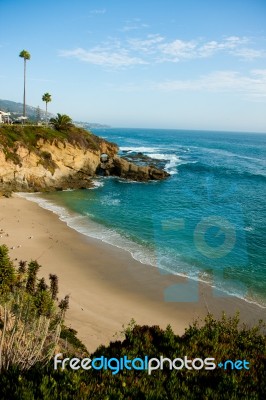 Laguna Beach Coast Line In Southern California Stock Photo