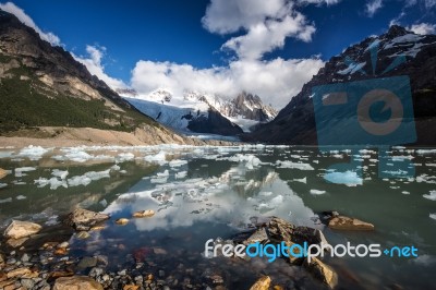 Laguna Torre View Point Stock Photo