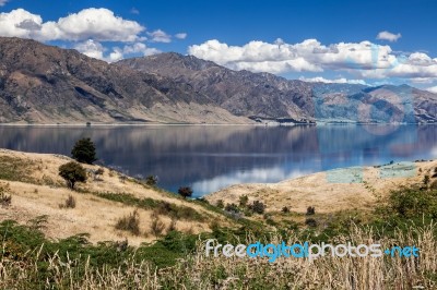 Lake Hawea Stock Photo