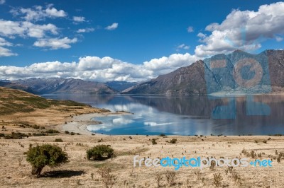 Lake Hawea Stock Photo