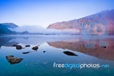 Lake In Glendalough Stock Photo