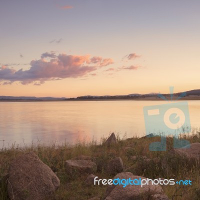 Lake Leslie In Queensland Stock Photo