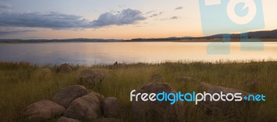 Lake Leslie In Queensland Stock Photo