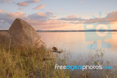 Lake Leslie In Queensland Stock Photo