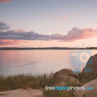 Lake Leslie In Queensland Stock Photo