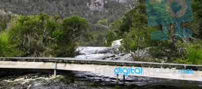 Lake Lilla In Cradle Mountain, Tasmania Stock Photo