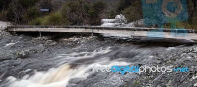 Lake Lilla In Cradle Mountain, Tasmania Stock Photo