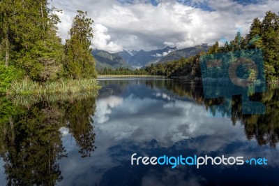 Lake Matheson Stock Photo