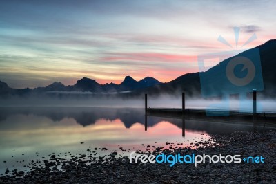 Lake Mcdonald Stock Photo