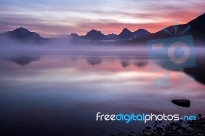 Lake Mcdonald Stock Photo