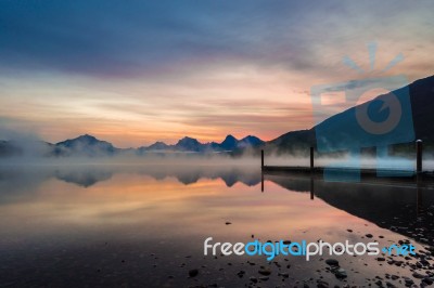 Lake Mcdonald Stock Photo