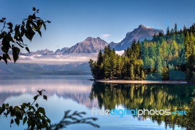 Lake Mcdonald Stock Photo