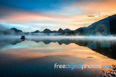 Lake Mcdonald Stock Photo