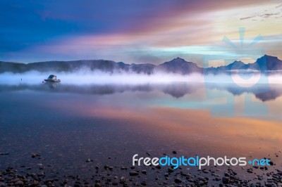 Lake Mcdonald Stock Photo