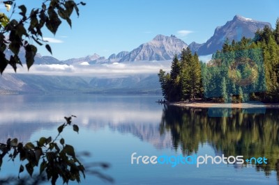 Lake Mcdonald Stock Photo