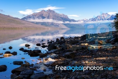 Lake Mcdonald Stock Photo