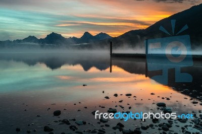 Lake Mcdonald Stock Photo