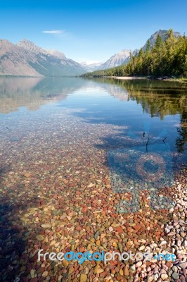 Lake Mcdonald Stock Photo