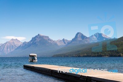 Lake Mcdonald, Montana/usa - September 20 : View Of Lake Mcdonal… Stock Photo