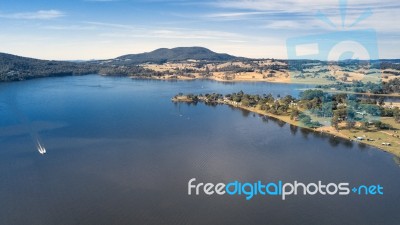 Lake Moogerah In Queensland Stock Photo