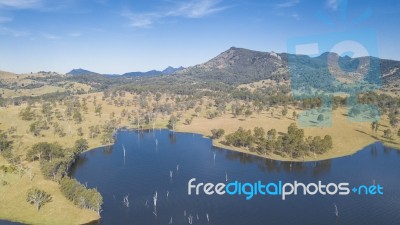 Lake Moogerah In Queensland Stock Photo