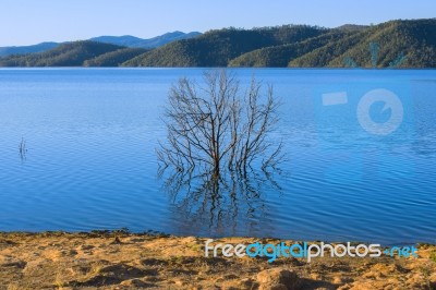 Lake Wivenhoe In Queensland During The Day Stock Photo