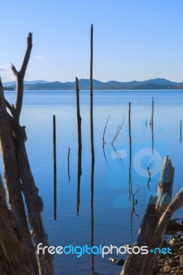 Lake Wivenhoe In Queensland During The Day Stock Photo