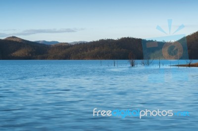 Lake Wivenhoe In Queensland During The Day Stock Photo