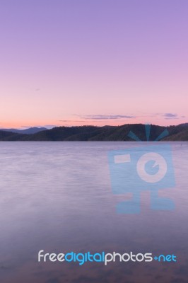 Lake Wivenhoe In Queensland During The Day Stock Photo