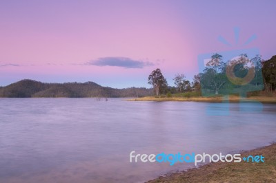 Lake Wivenhoe In Queensland During The Day Stock Photo