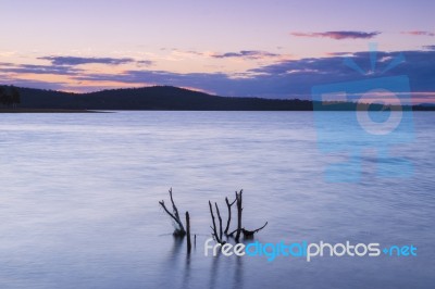 Lake Wivenhoe In Queensland During The Day Stock Photo