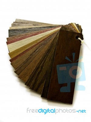 Laminate Flooring Wooden Samples Stock Photo