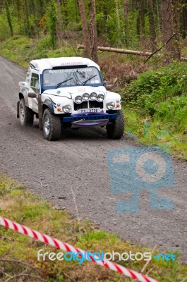 Land Rover Tomcat Rally Stock Photo