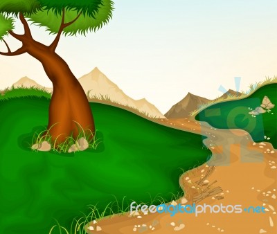 Landscape And Nature Background Stock Image