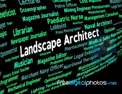 Landscape Architect Meaning Building Consultant And Creator Stock Image