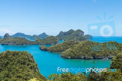 Landscape Bird Eye View Stock Photo