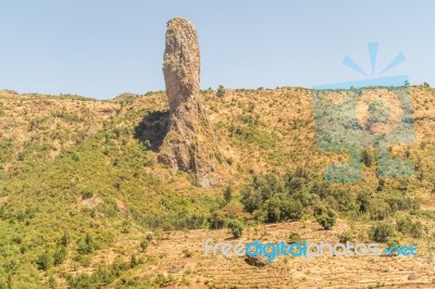 Landscape In Ethiopia Stock Photo