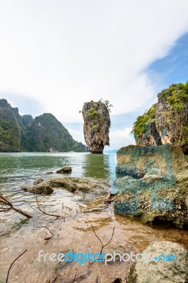 Landscape Khao Tapu Or James Bond Island Stock Photo