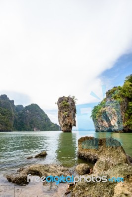 Landscape Khao Tapu Or James Bond Island Stock Photo