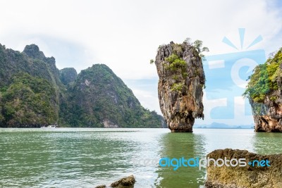 Landscape Khao Tapu Or James Bond Island Stock Photo