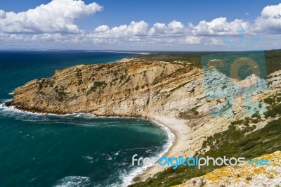 Landscape Near Cape Espichel Stock Photo