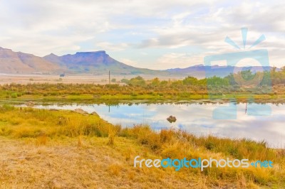 Landscape Near Dorp Op Die Berg In South Africa Stock Photo